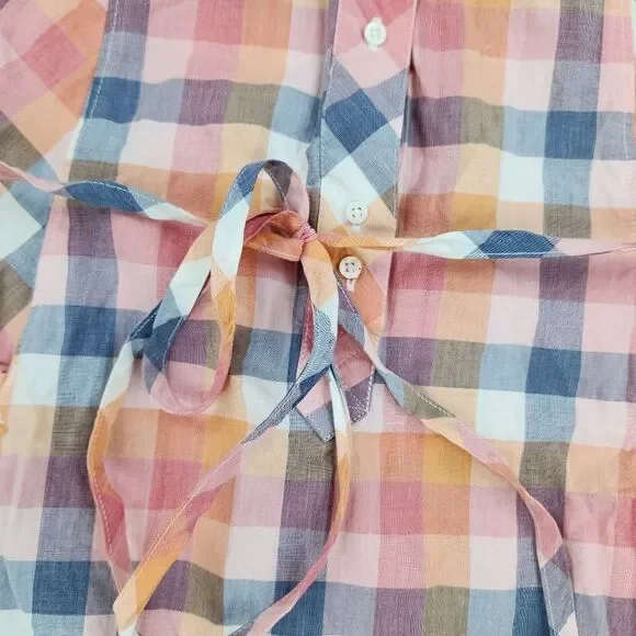 🔹️Columbia PFG Plaid Super Bonehead Button Front Sleeveless Dress Large - Picture 8 of 12